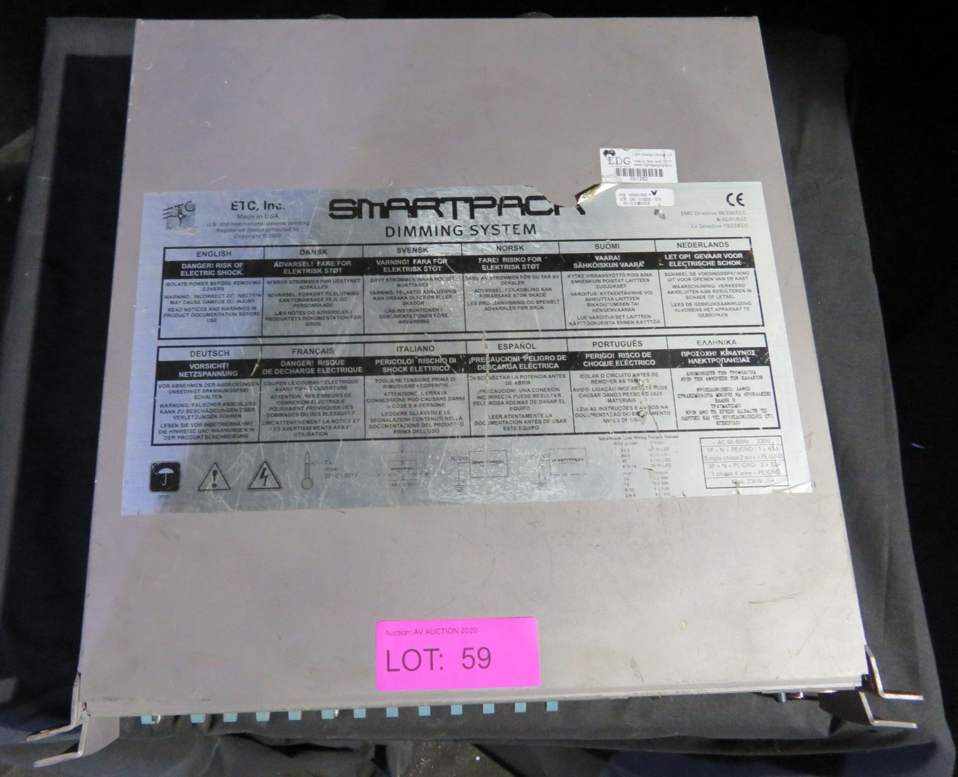 ETC Smartpack 12 channel dimmer. Working condition unknown - Image 4 of 8