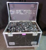 Large flightcase of 3pin XLR and DMX cable. Various lengths