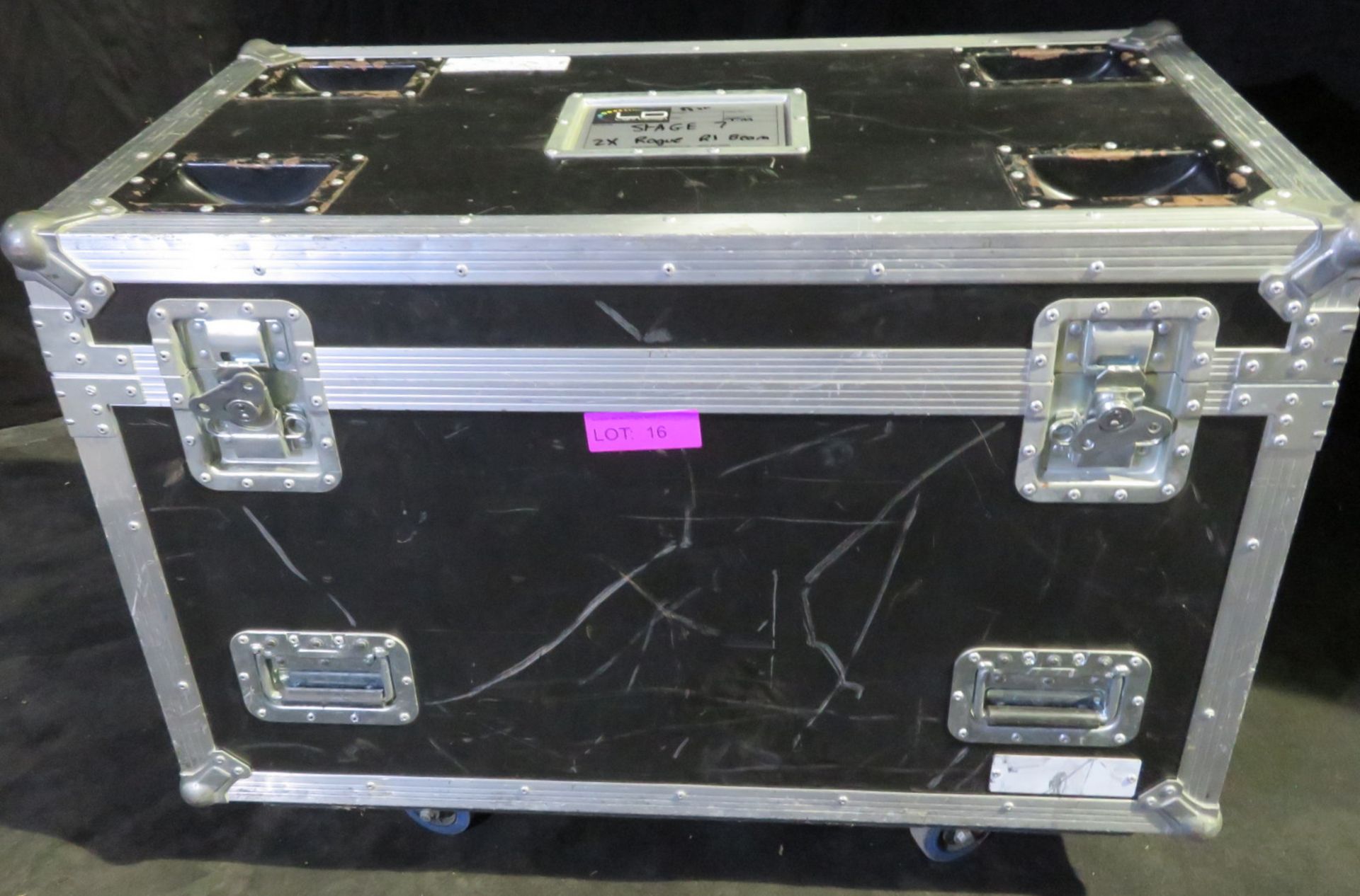 Pair of Martin Rush MH3 beam in twin flightcase - Image 12 of 12