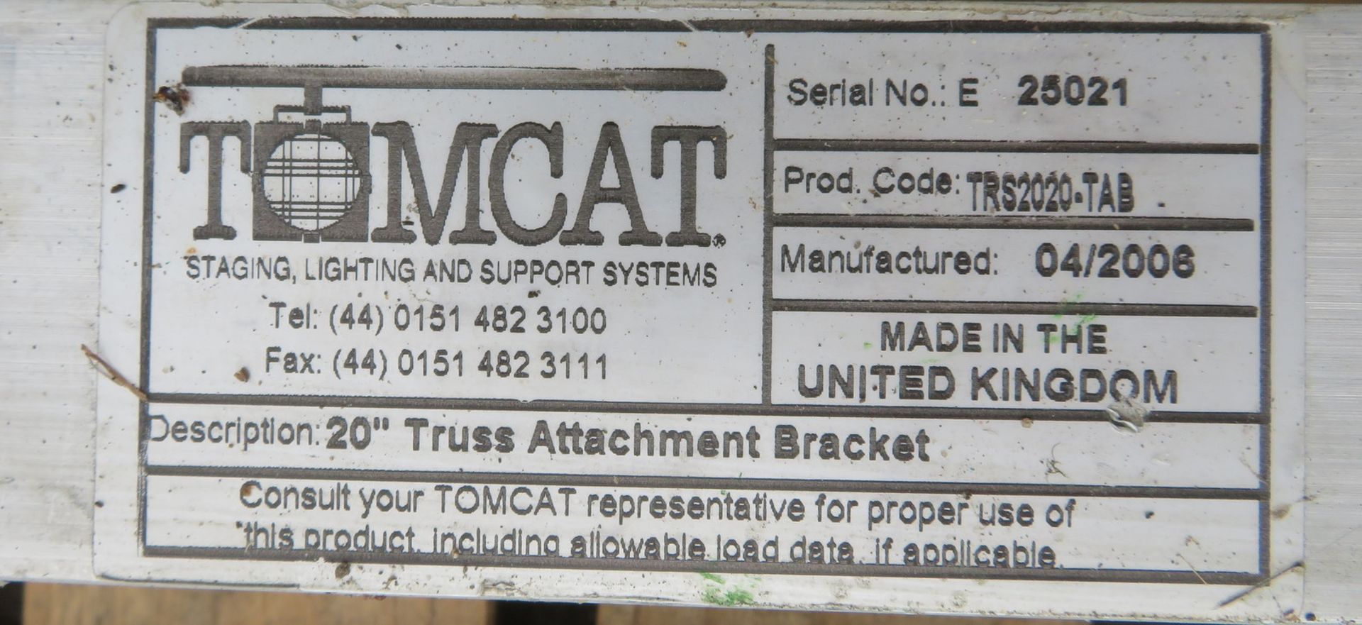 15x Tomcat 20" truss attachment bracket - Image 7 of 7