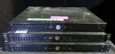 3x 1u rack mount computer running Windows XP