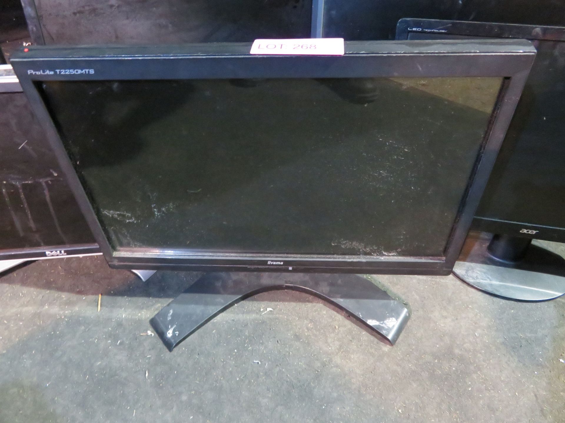6 x LCD computer monitors of various makes and sizes. Including Dell, Acer and Iiyama. - Image 3 of 7