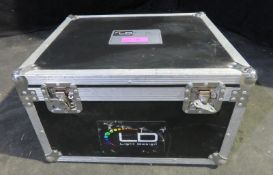 Flightcase for Par Cans with internal dividers, internal dimensions: 59x50x29cm (LxDxH)