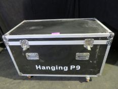 Wheeled foam lined flightcase internal dimensions: 116x58x55cm