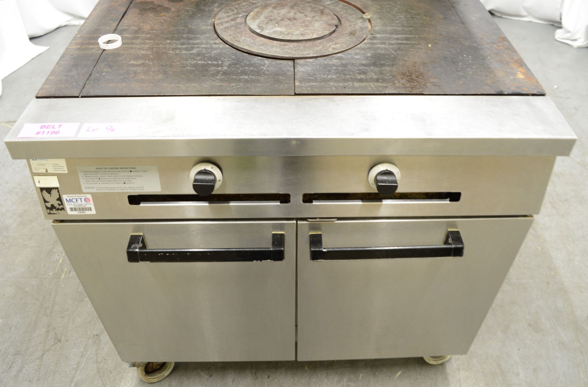 Falcon G1107 solid top range oven, natural gas - Image 5 of 10