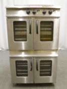 Moorwood Vulcan twin convection oven, natural gas