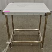 Parry stainless steel prep table 800x600x900mm