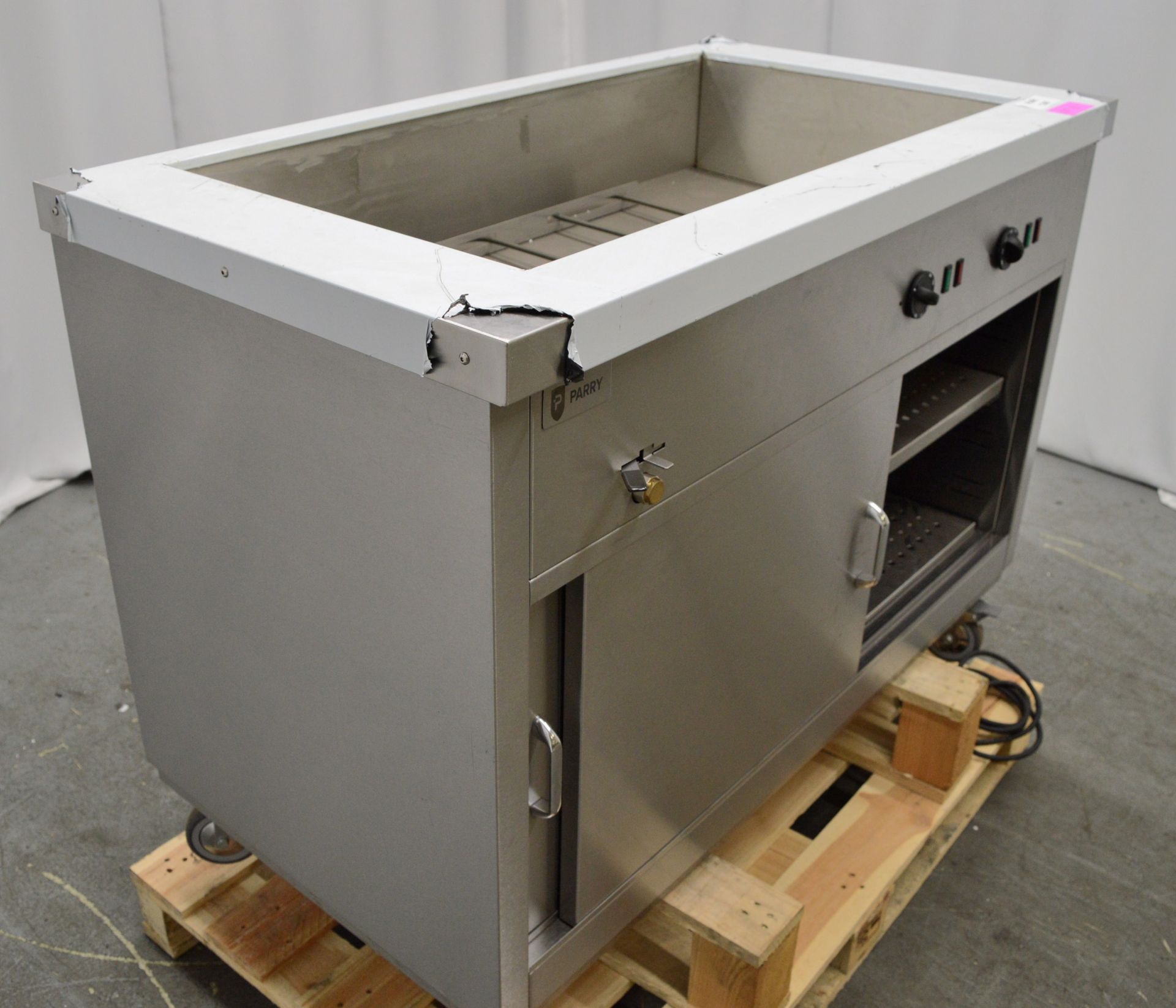 Parry HOT12BM stainless steel bain marie hot cupboard, 1200x650x900mm (LxDxH) 230v - Image 4 of 8