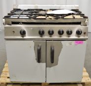 Parry GB6P 6 burner gas range oven, 900x750x900mm (LxDxH)