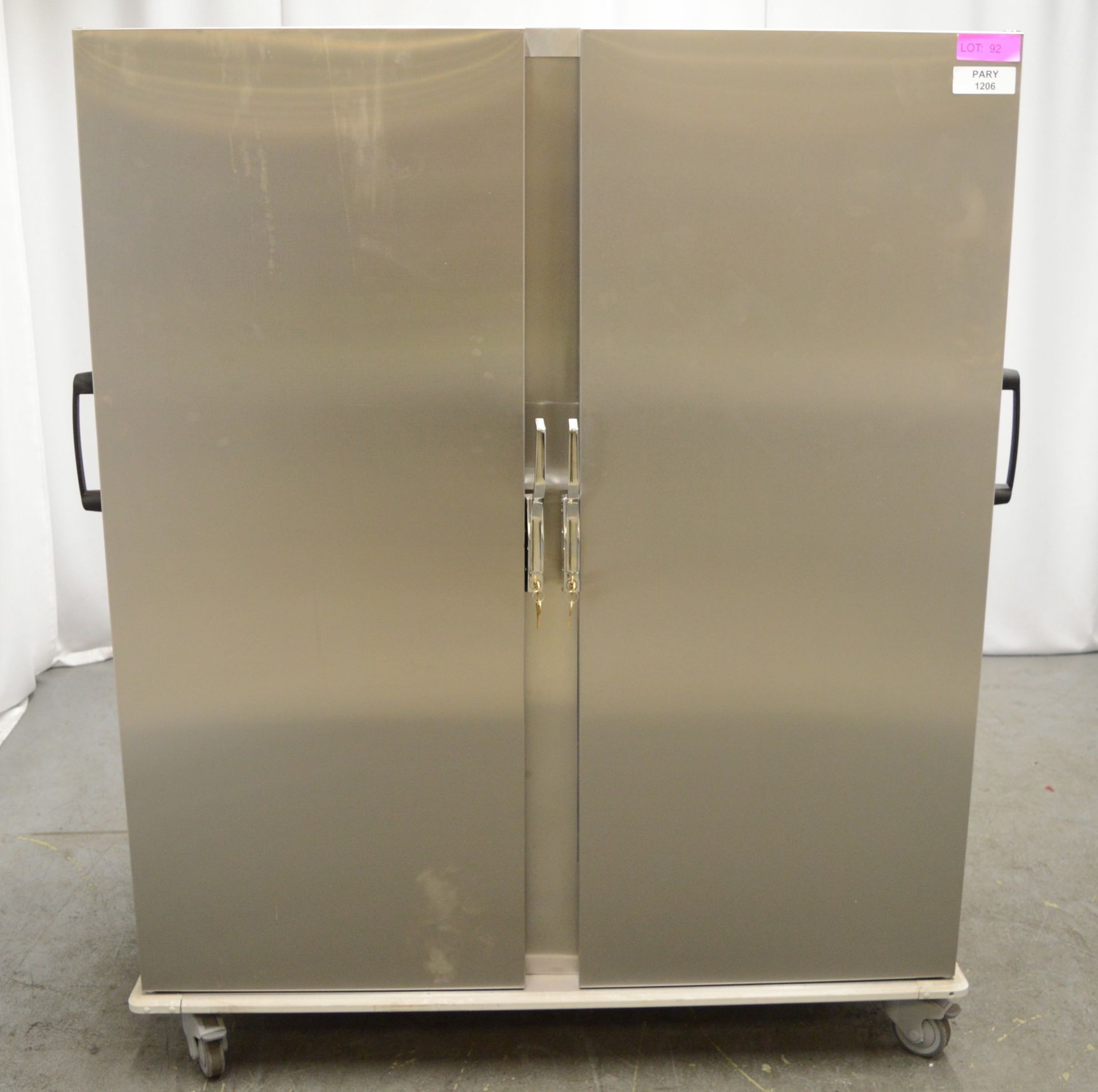 Parry portable heated bain marie/banquette cupboard, 1300x800x1650mm (LxDxH)