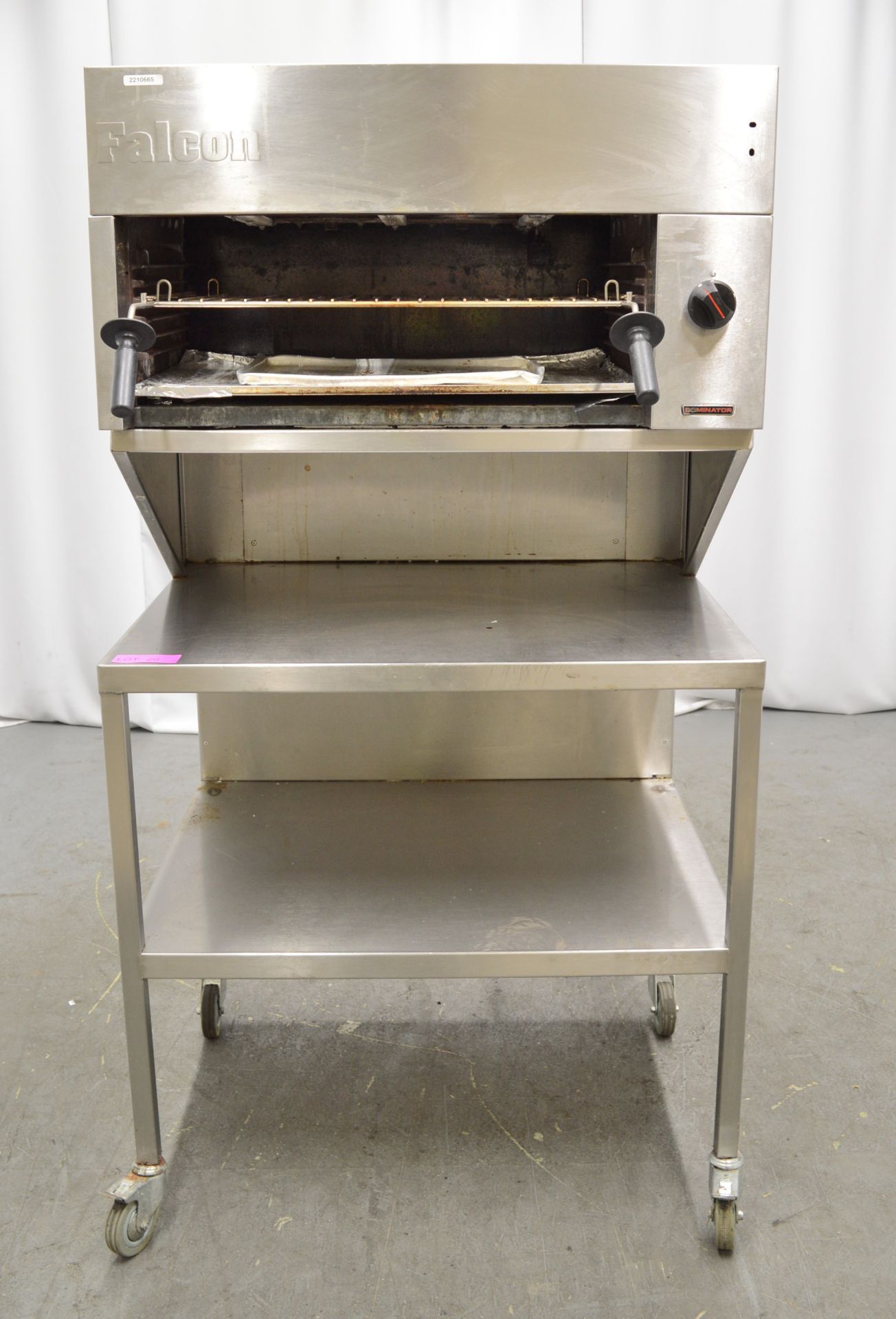 Falcon Dominator G2522 steakhouse grill with prep table, natural gas