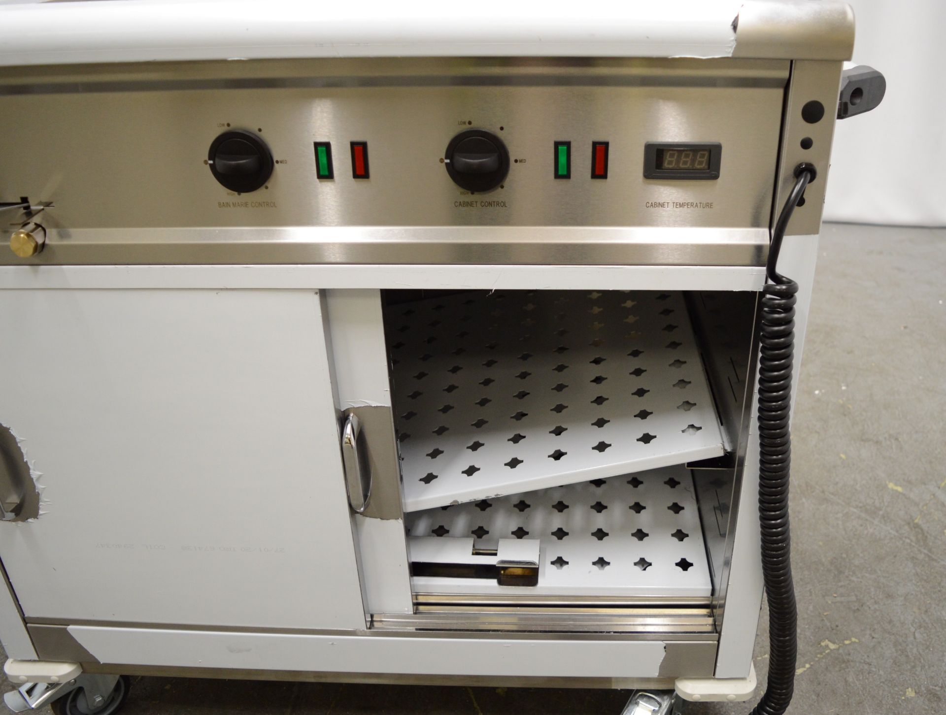 Parry MSB9 stainless steel mobile bain marie survery, 1000x650x900mm (LxDxH) - Image 3 of 9