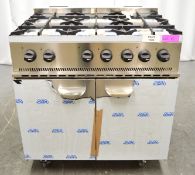 Parry P6DUCKP 6 burner gas range oven, 900x750x950mm (LxDxH)