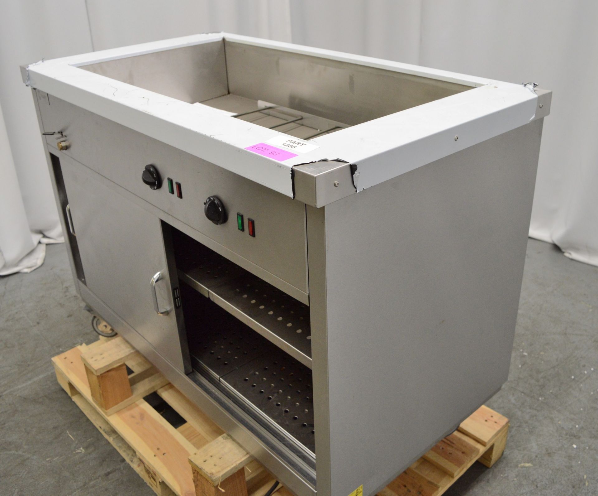 Parry HOT12BM stainless steel bain marie hot cupboard, 1200x650x900mm (LxDxH) 230v - Image 7 of 8