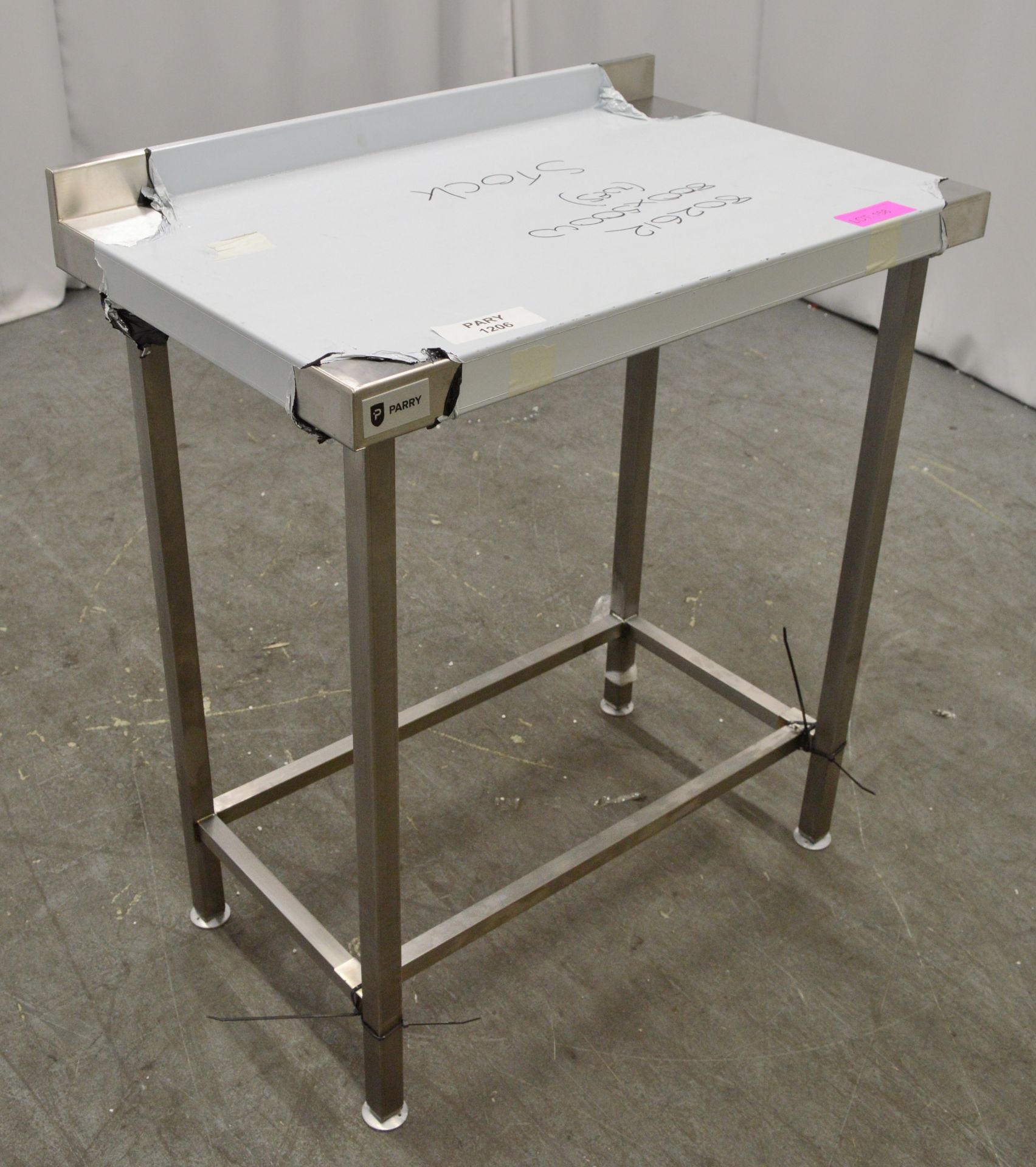 Parry stainless steel prep table 800x500x900mm - Image 2 of 4