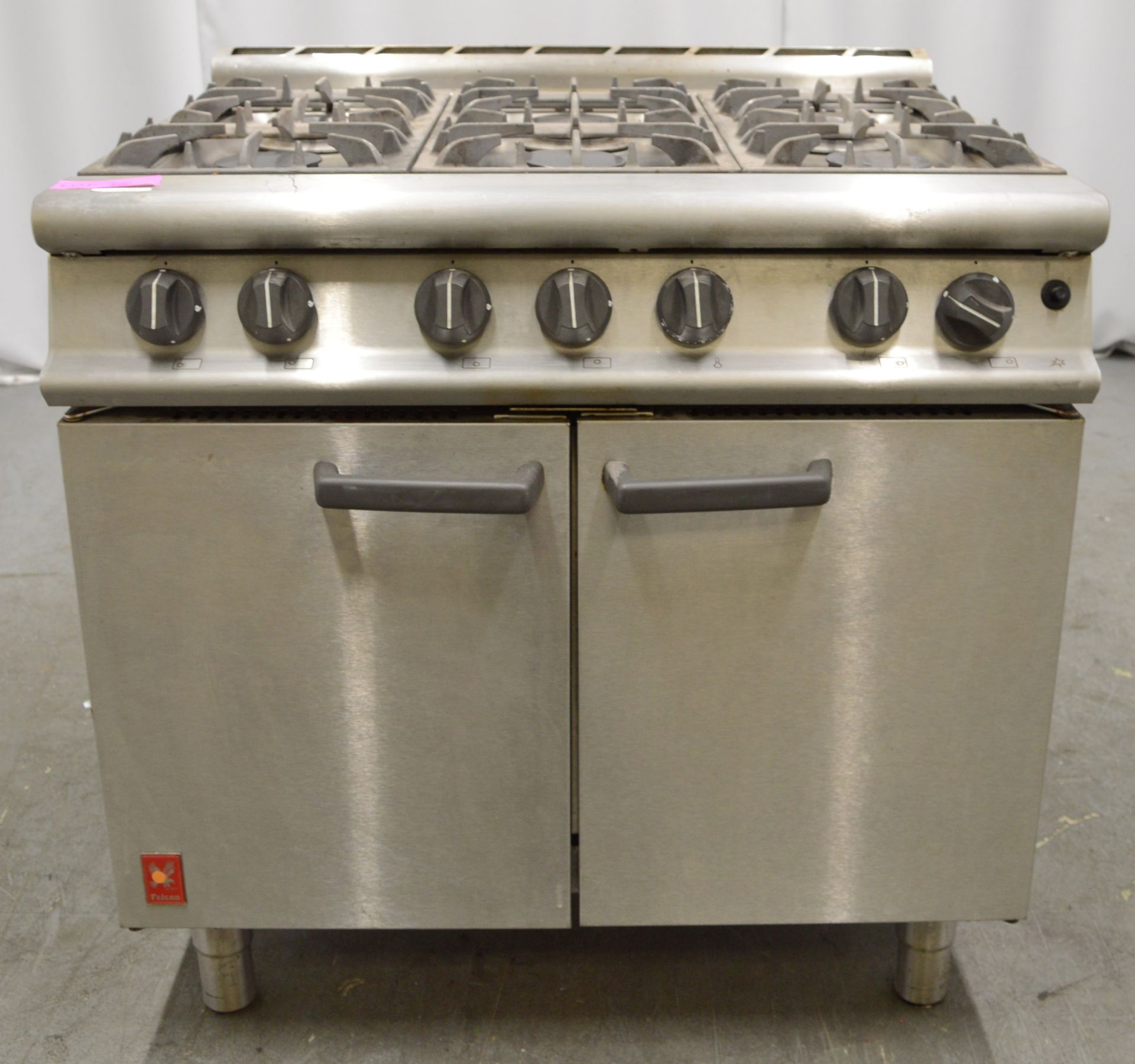 Falcon E3101 6 burner range oven, natural gas