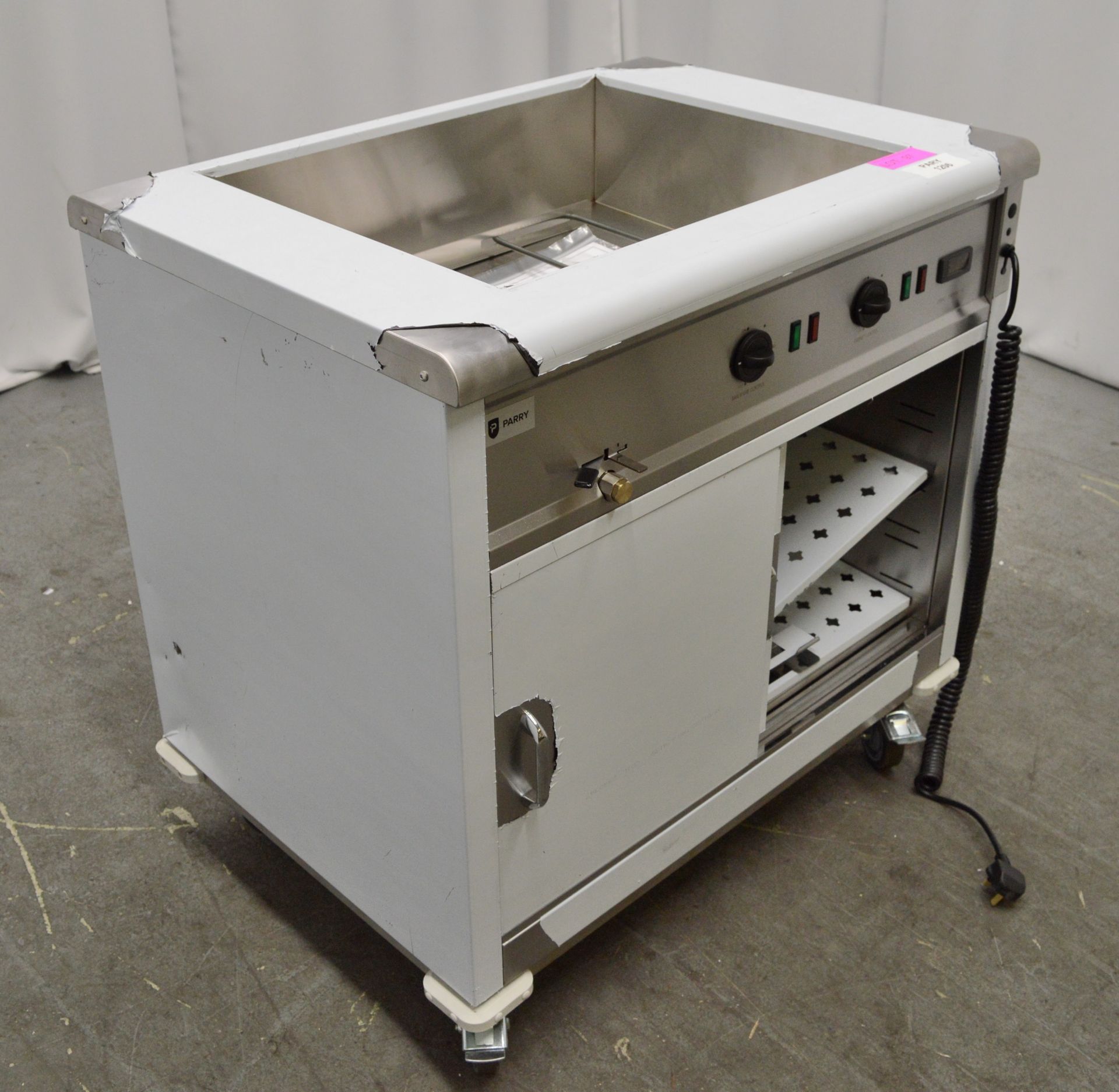 Parry MSB9 stainless steel mobile bain marie survery, 1000x650x900mm (LxDxH) - Image 4 of 9