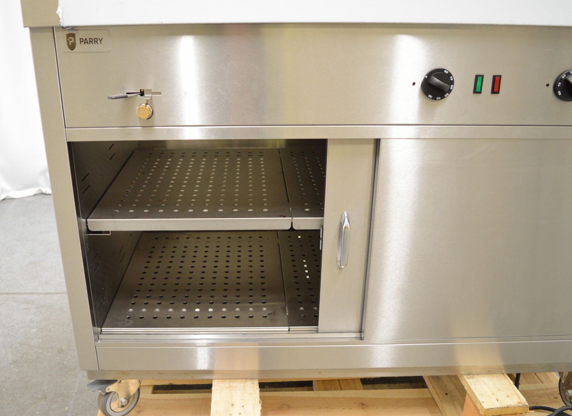 Parry HOT12BM stainless steel bain marie hot cupboard, 1200x650x900mm (LxDxH) 230v - Image 2 of 8