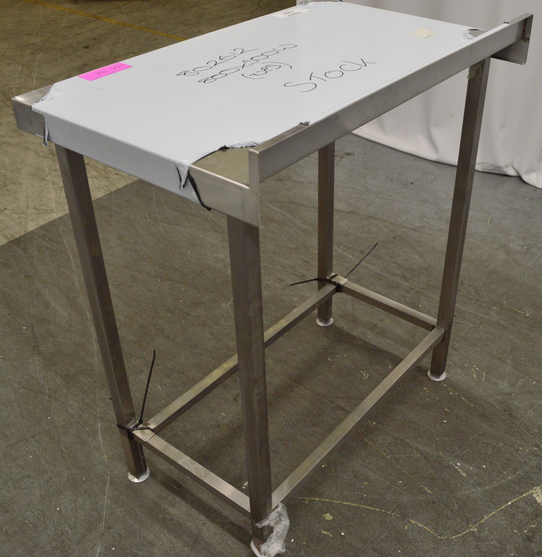 Parry stainless steel prep table 800x500x900mm - Image 3 of 4