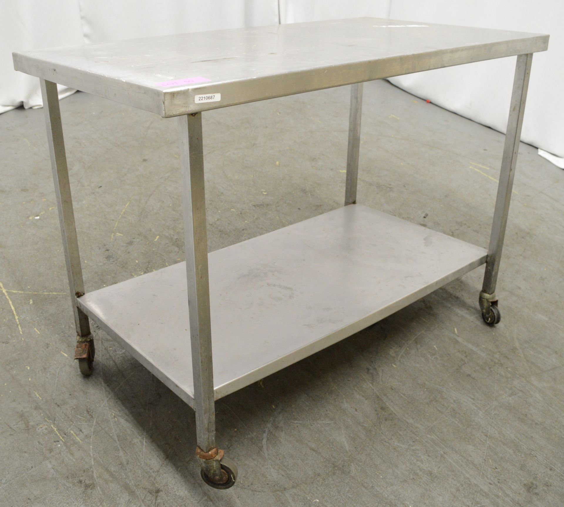 Preparation table 1200mm W x 650mm D x 870mm H - Image 2 of 5