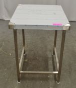 Parry stainless steel table 600x700x620mm