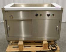 Parry HOT12BM stainless steel bain marie hot cupboard, 1200x650x900mm (LxDxH) 230v