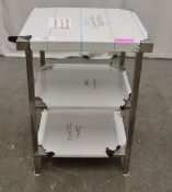 Parry stainless steel prep table with 2 under shelves 590x640x900mm