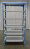 Parry 5 tier stainless steel shelving rack 1000x600x2000mm