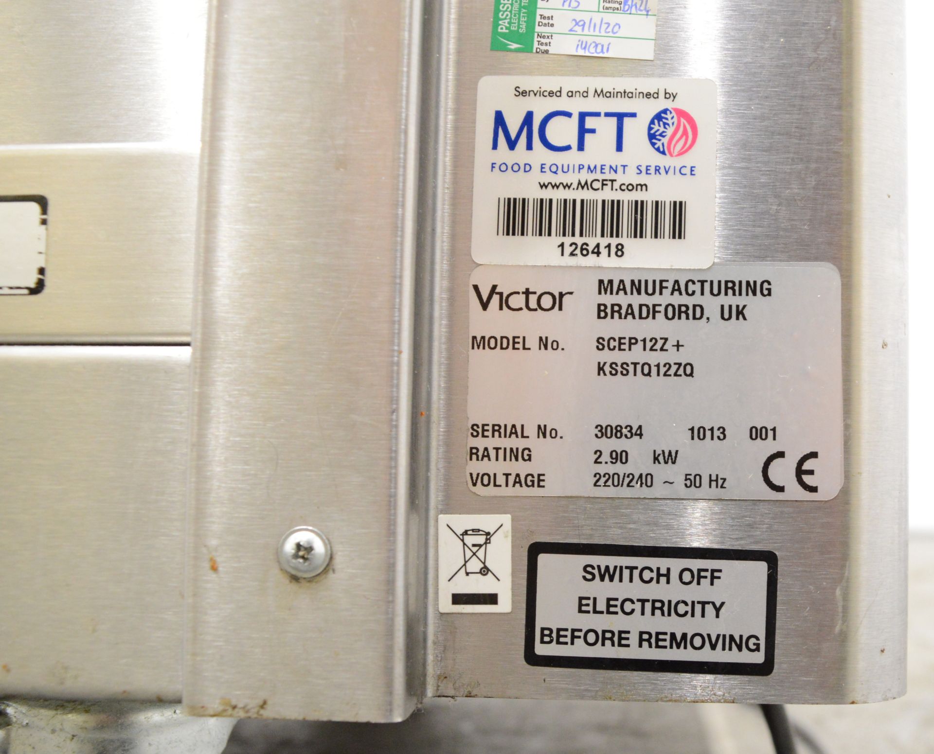 Victor SKEP12Z bain marie & hot cupboard, 1 phase electric - Image 7 of 9