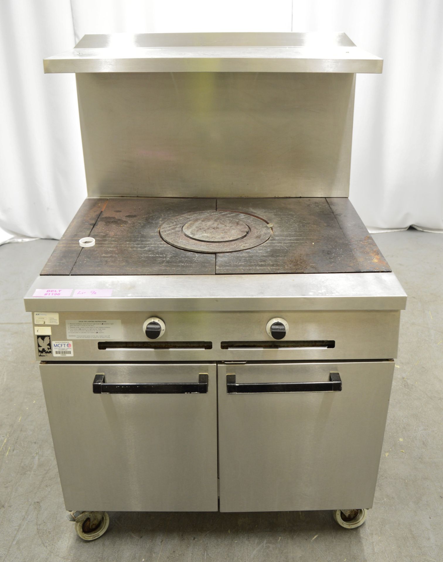 Falcon G1107 solid top range oven, natural gas - Image 2 of 10