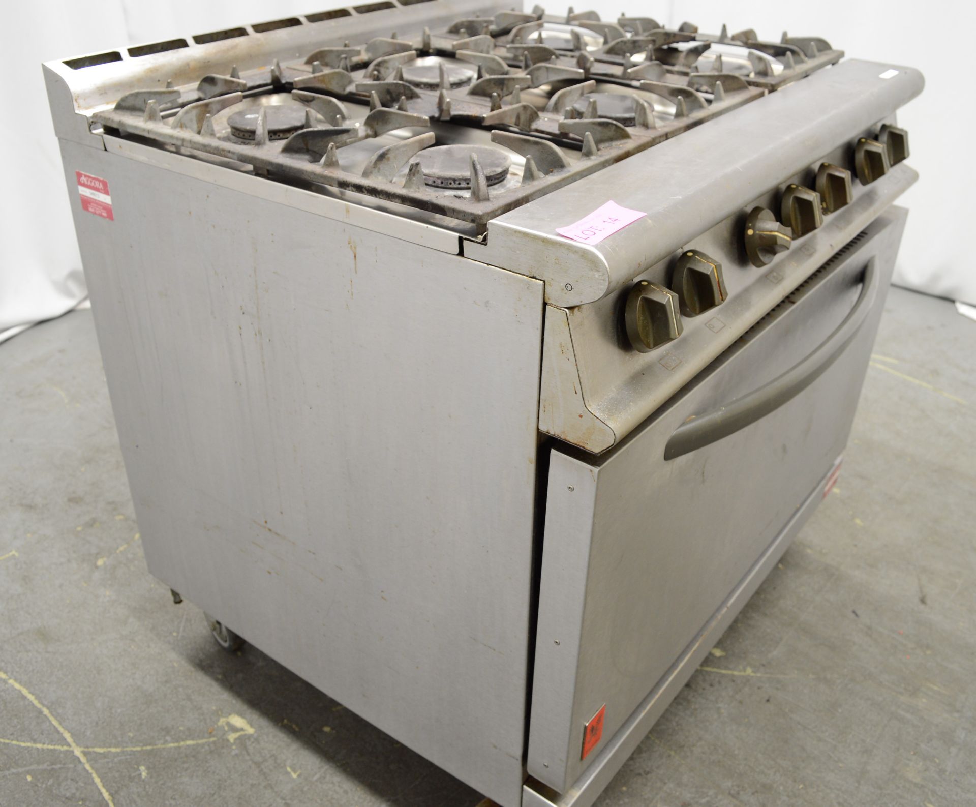 Falcon G3101 6 burner range oven, natural gas - Image 3 of 9