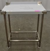 Parry stainless steel prep table 800x500x900mm