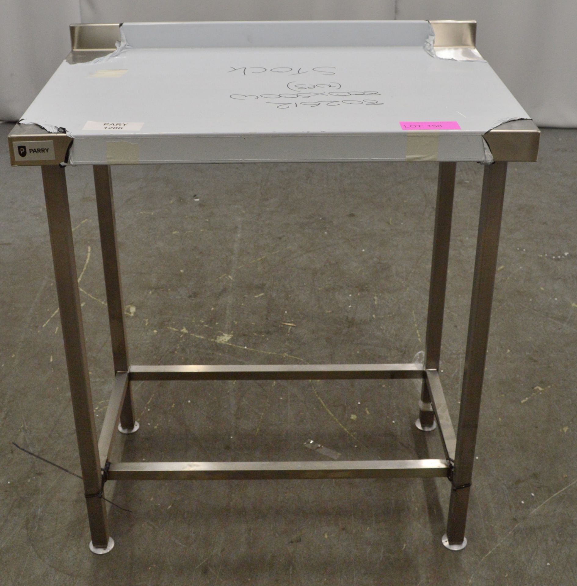 Parry stainless steel prep table 800x500x900mm