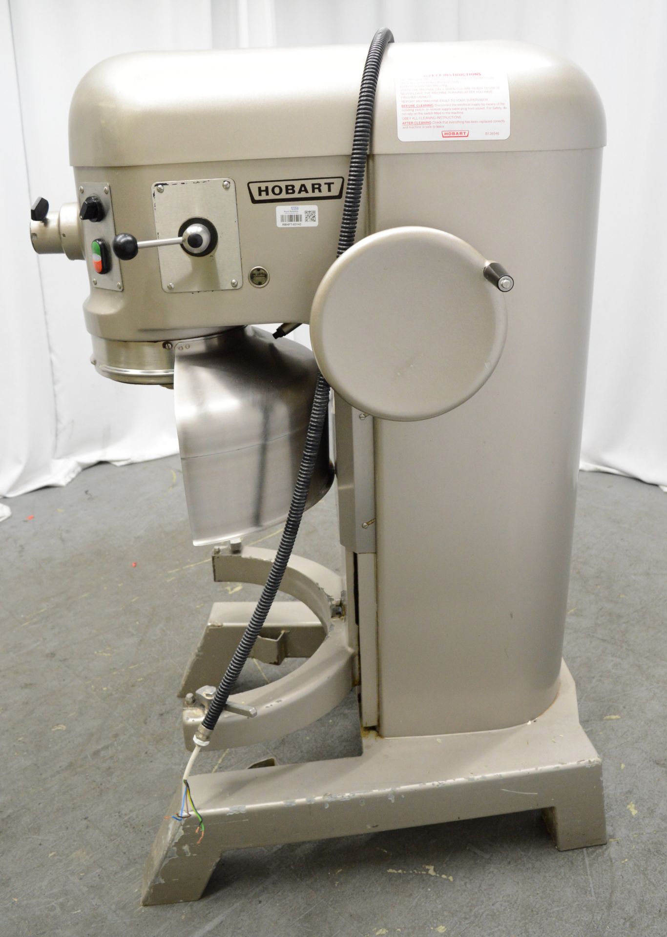 Hobart H800 80 litre food mixer with attachments, 1 phase electric - Image 4 of 9