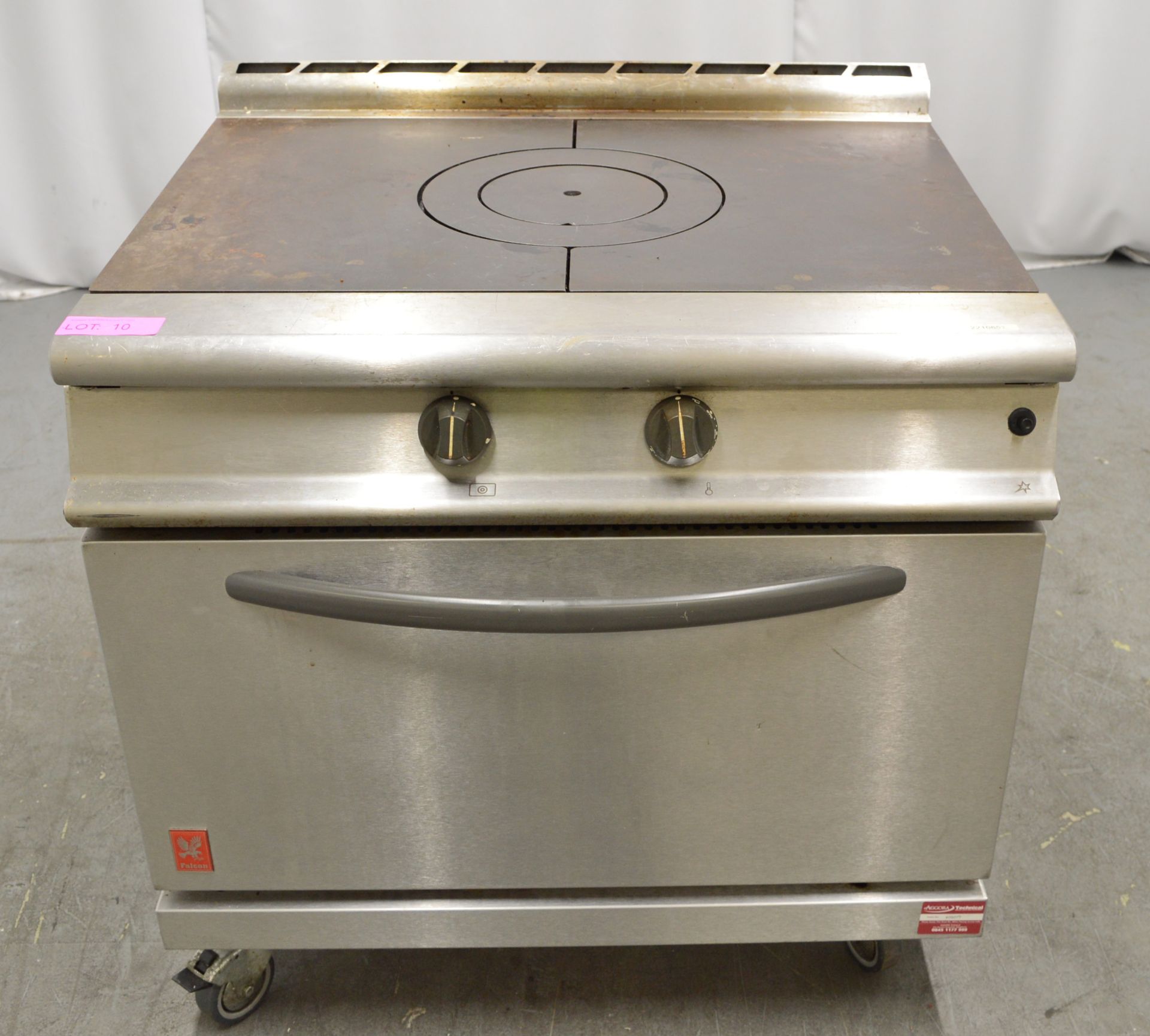 Falcon G3107 solid top range oven, natural gas - Image 2 of 8