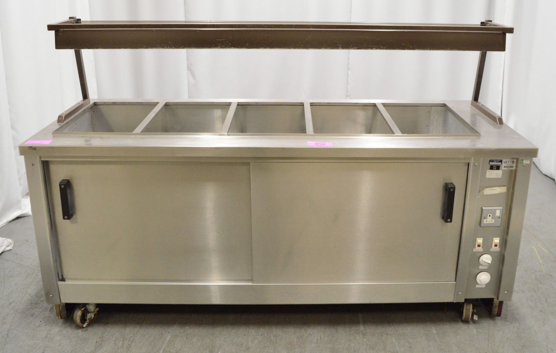 Bain marie & hot cupboard, 1 phase electric