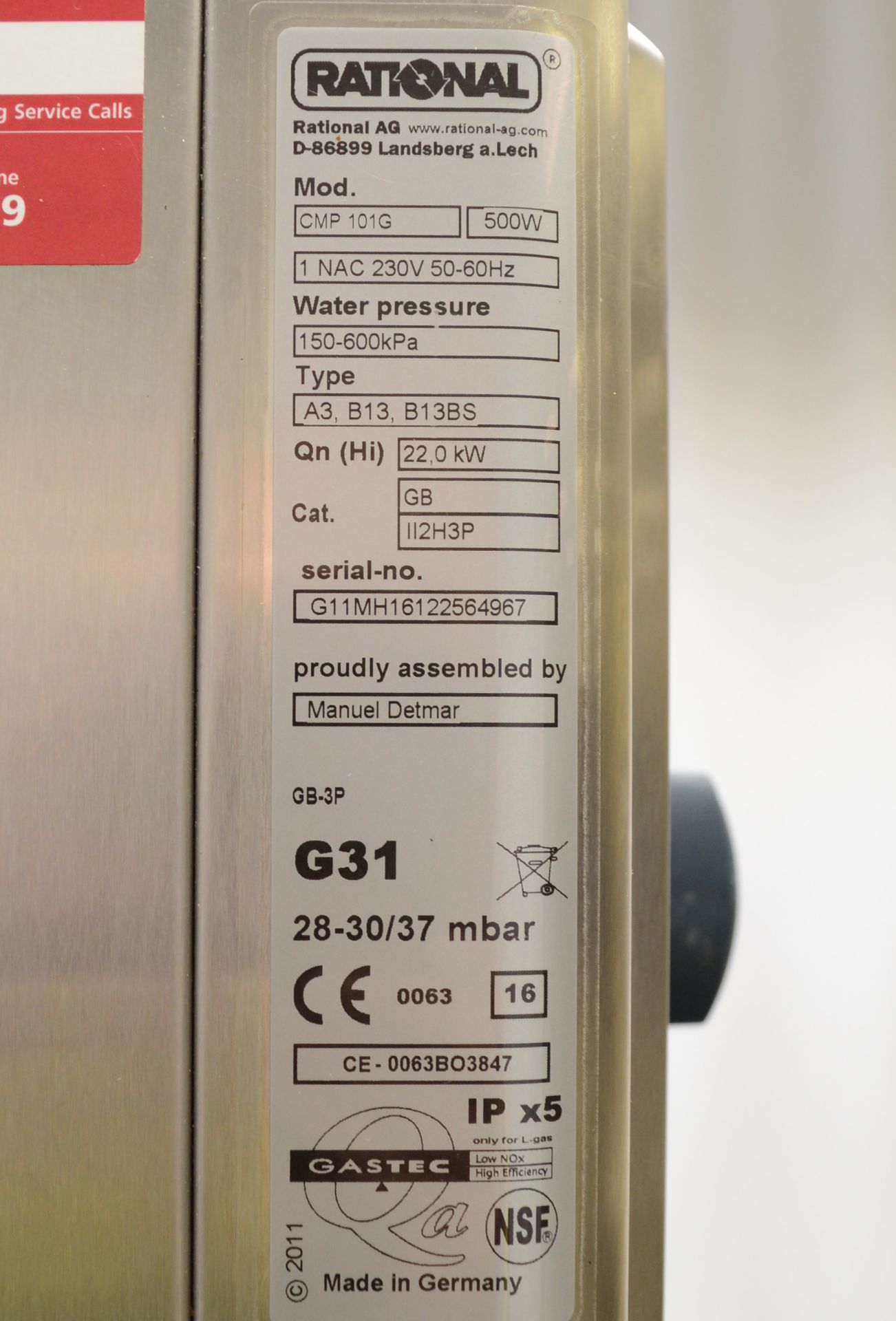 Rational CombiMaster Plus CMPG101G 10 grid combi oven, natural gas - Image 3 of 8