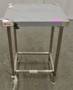 Parry stainless steel table 600x500x900mm