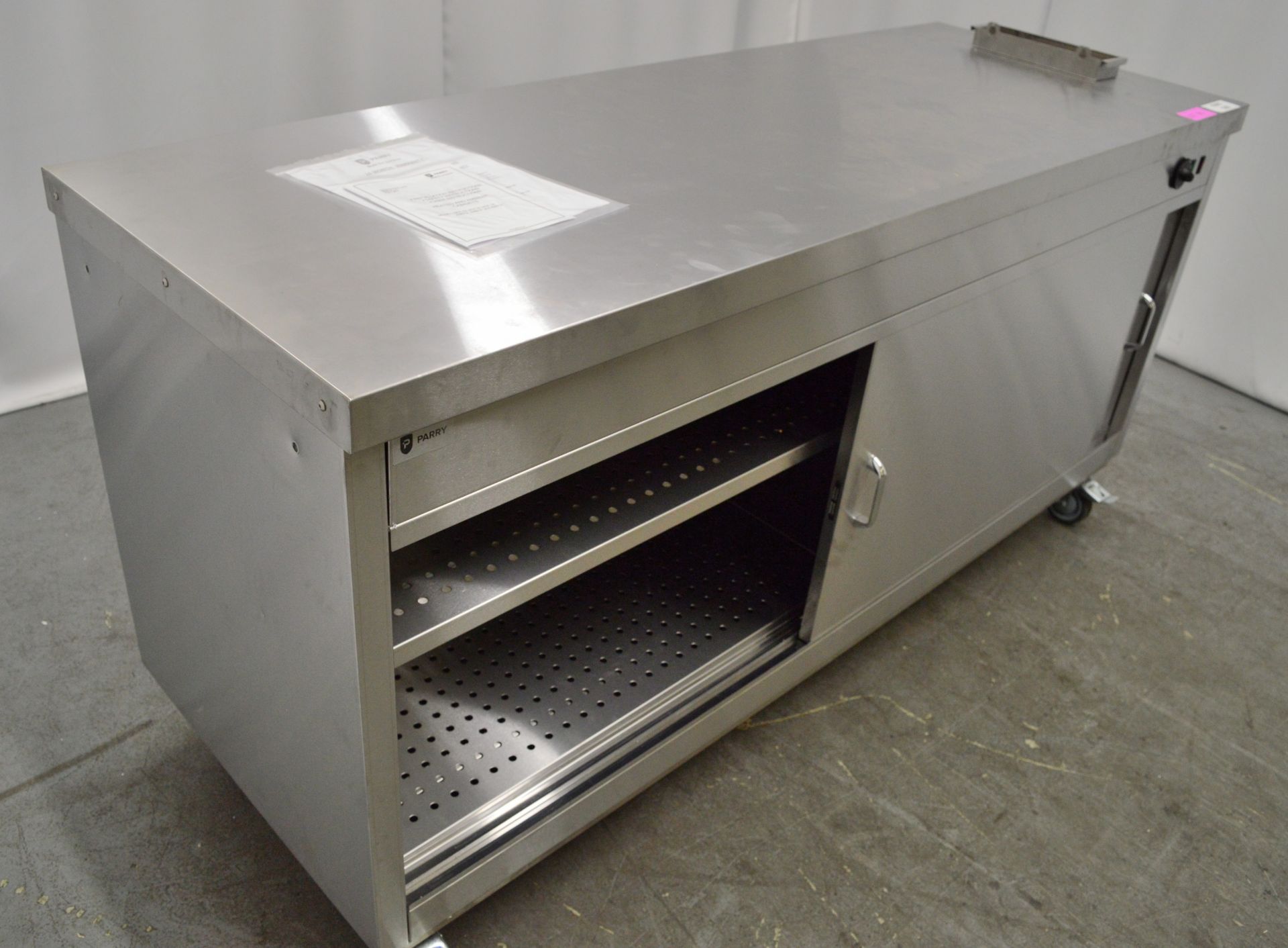 Parry HOT18 stainless steel hot cupboard, 1800x650x900mm (LxDxH) 230v - Image 3 of 6