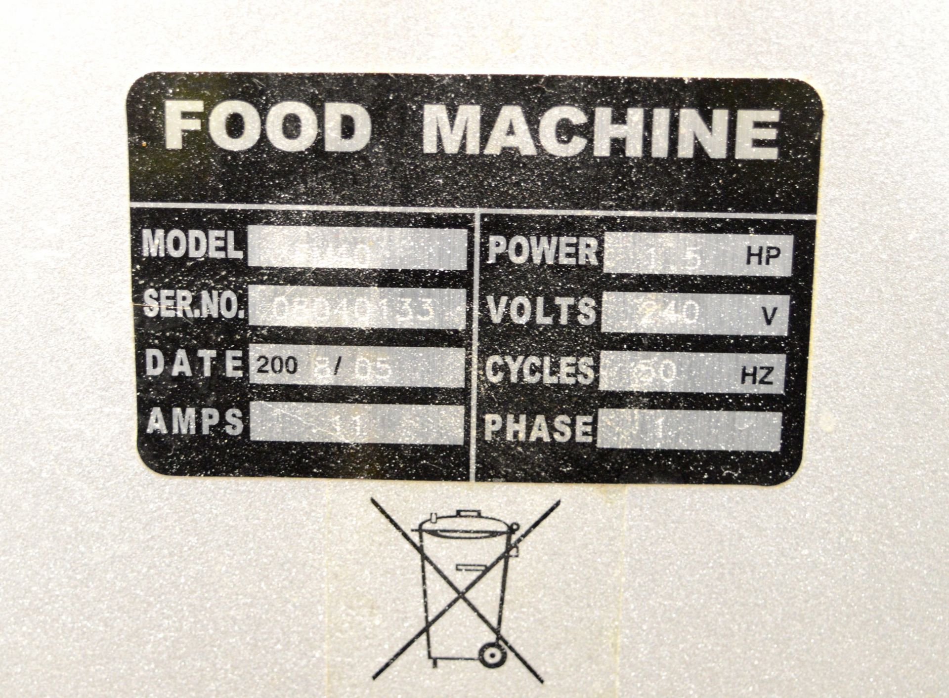 Quattro food mixer with attachments, 1 phase electric - Image 5 of 9