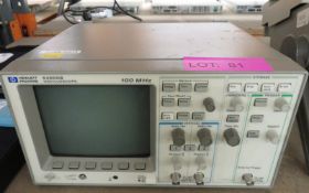 Hewlett Packard 54600B Oscilloscope 100Mhz