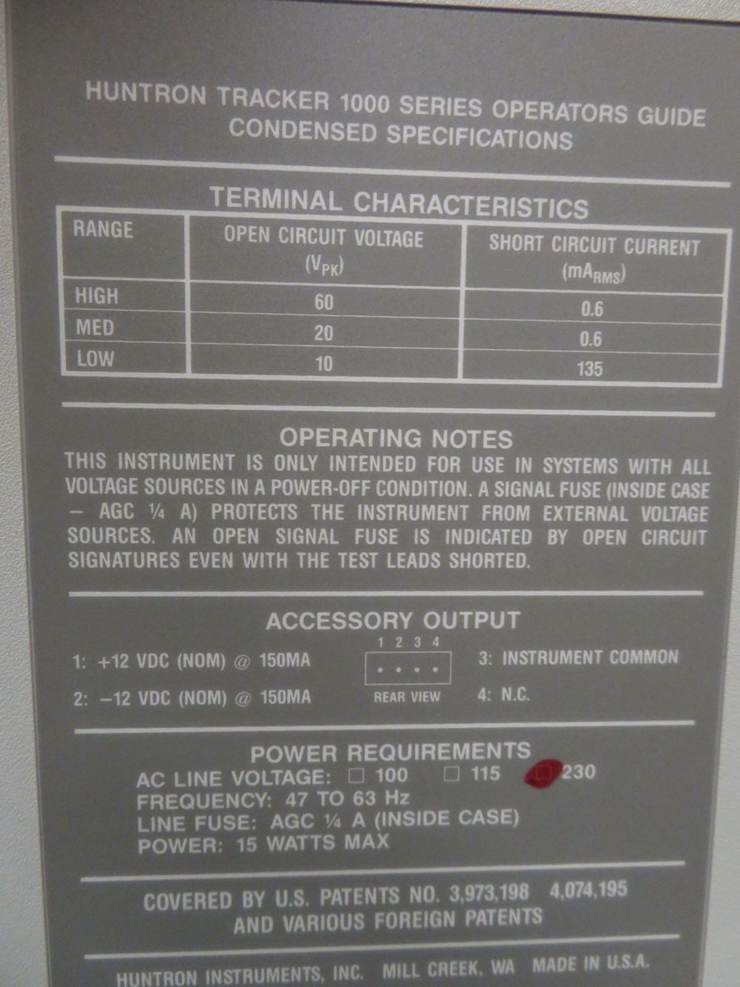 Huntron Tracker 1000 fault locator in case - Image 4 of 4