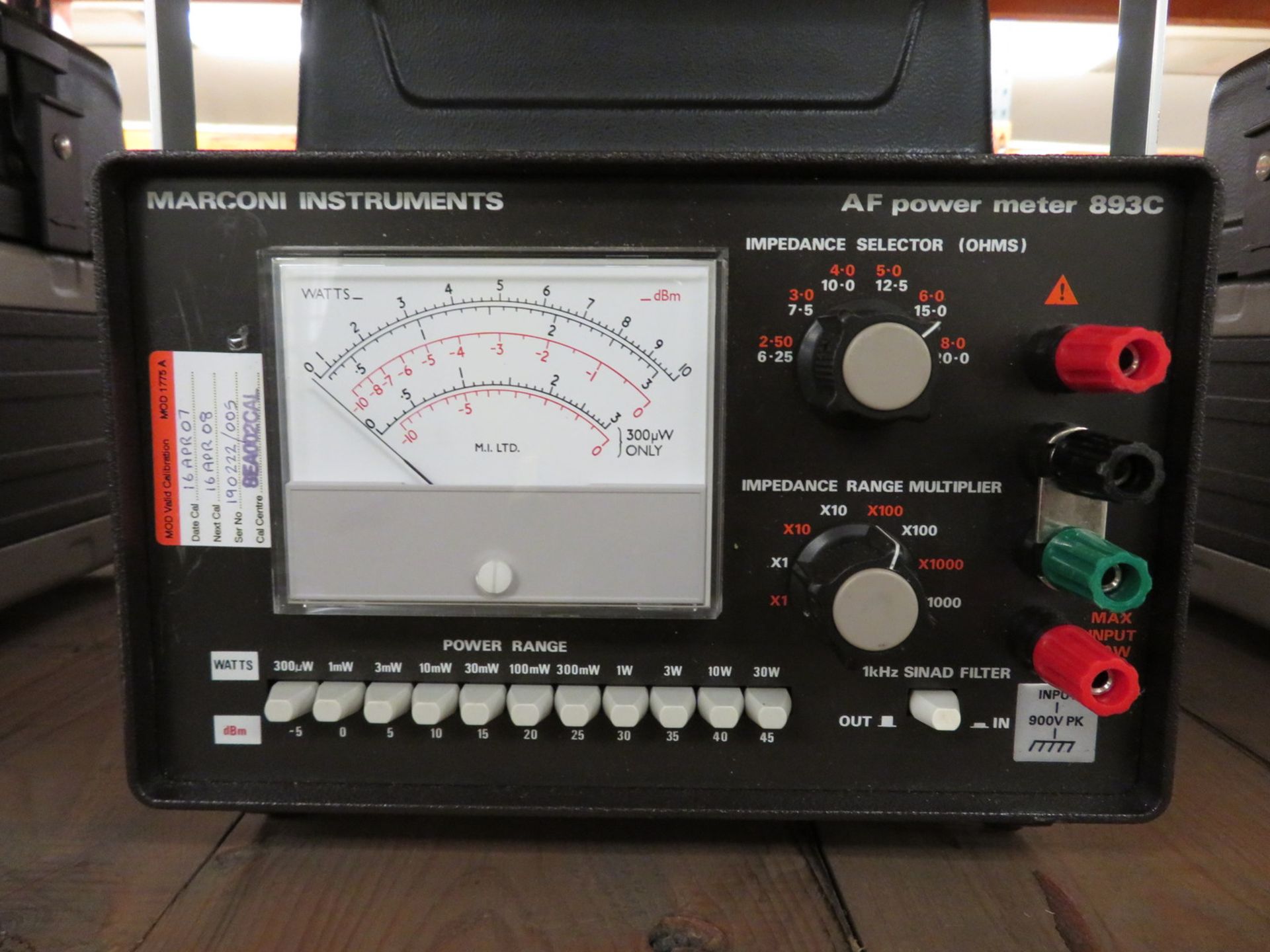 Marconi AF power meter 893C - Image 2 of 2