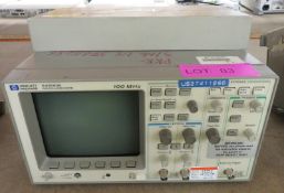 Hewlett Packard 54600B Oscilloscope 100Mhz