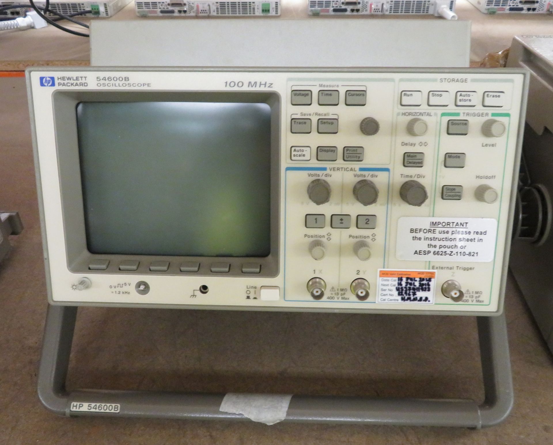 Hewlett Packard 54600B Oscilloscope 100Mhz