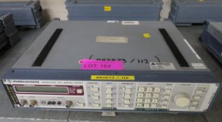 Rhode & Schwarz APN62 LF signal generator 1Hz-260kHz
