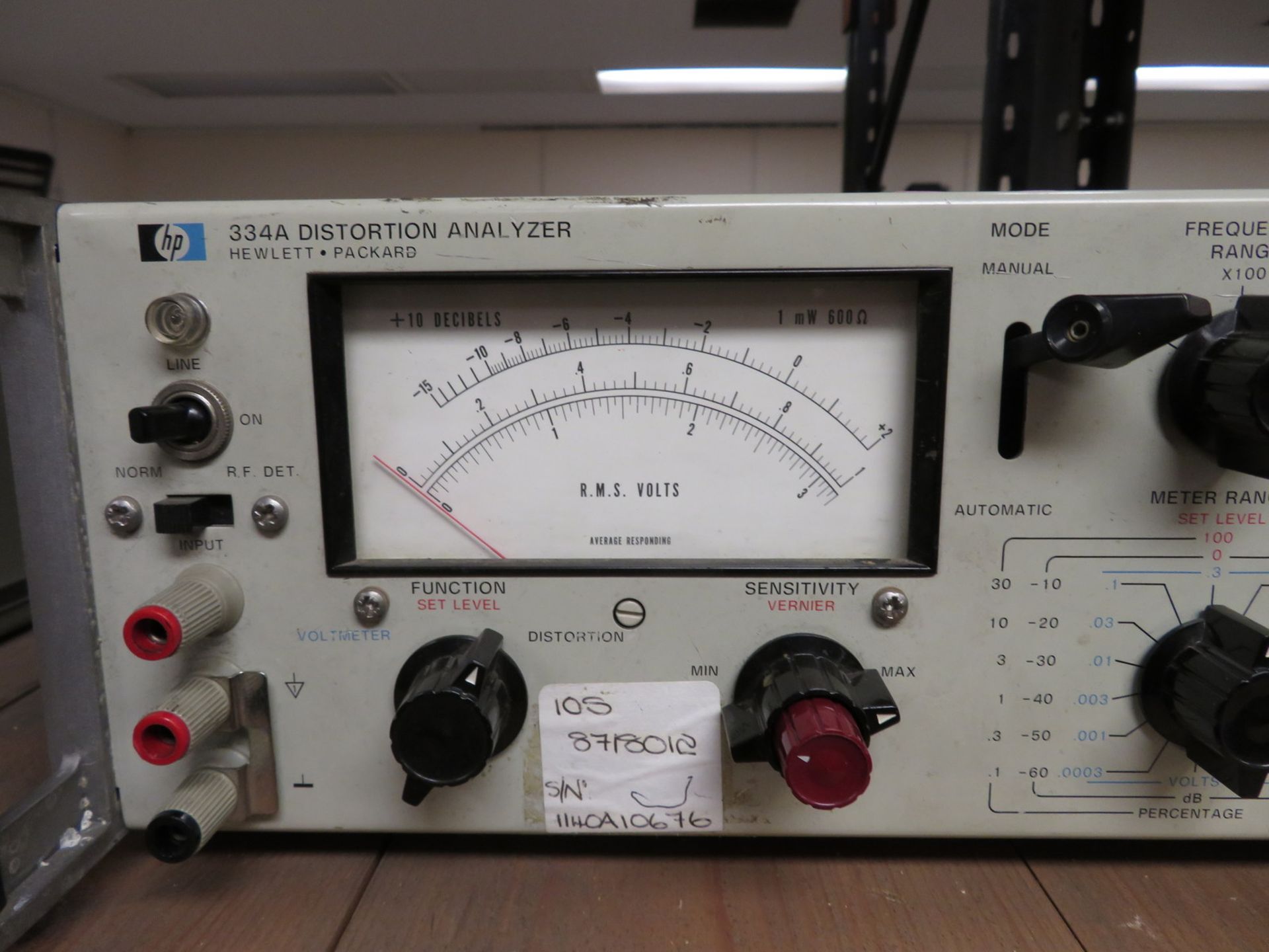 Hewlett Packard 334A distortion analyzer - Image 2 of 4