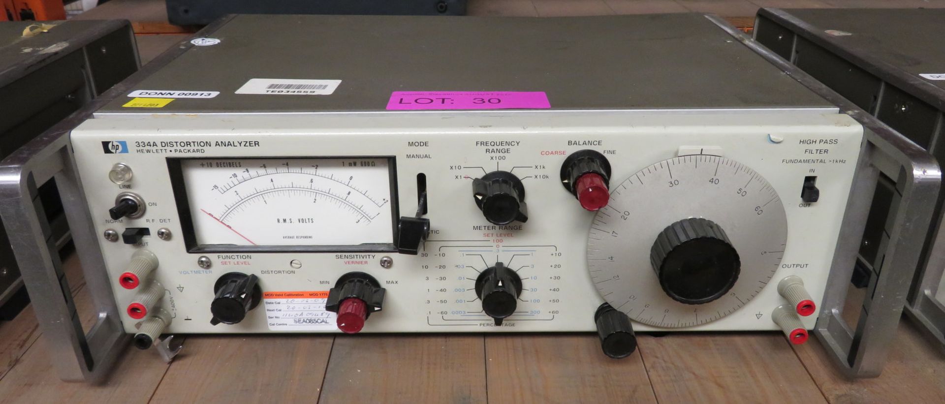 Hewlett Packard 334A distortion analyzer