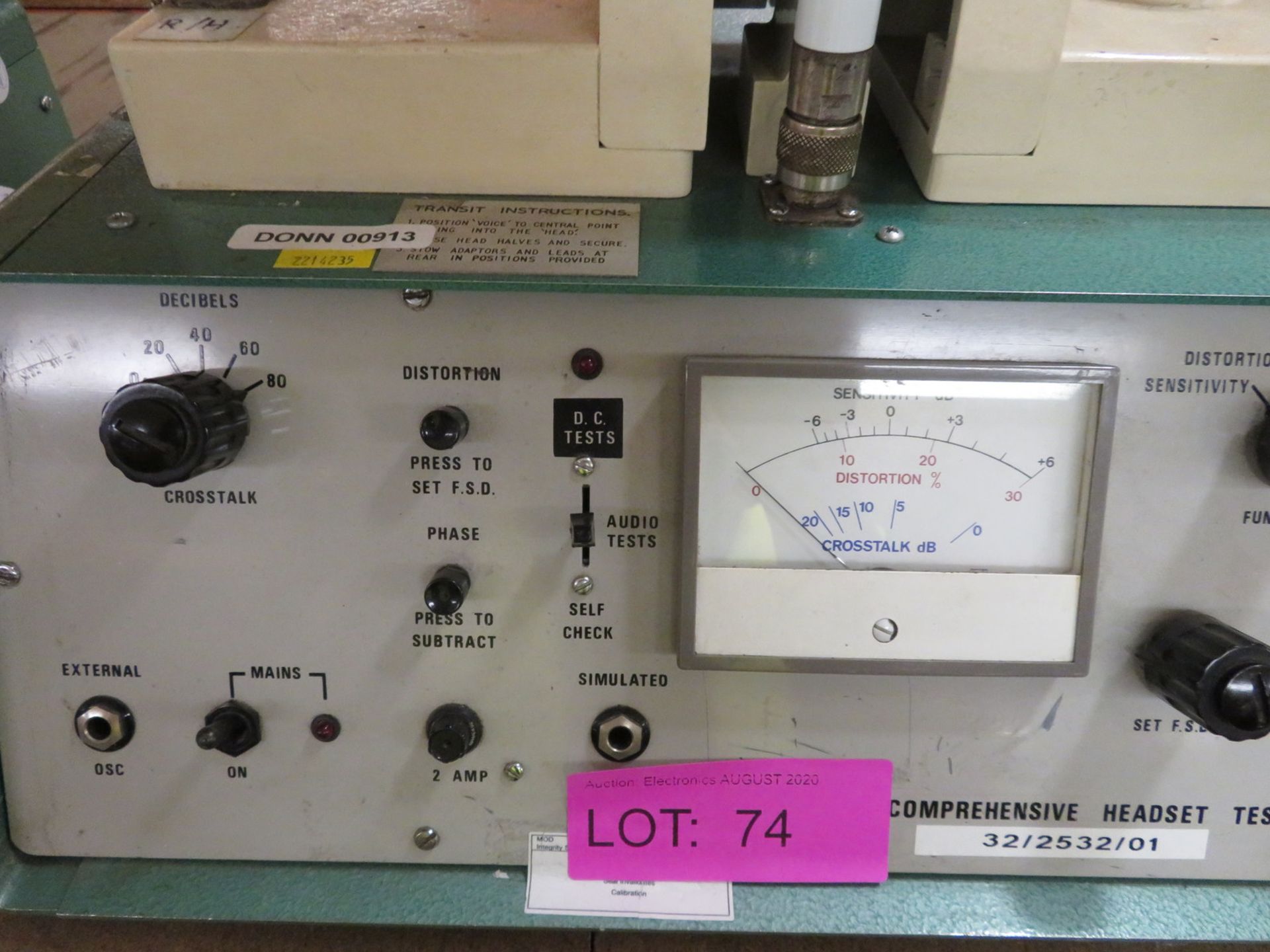 Agilent 21A 200/1 Comprehensive headset tester - Image 3 of 4