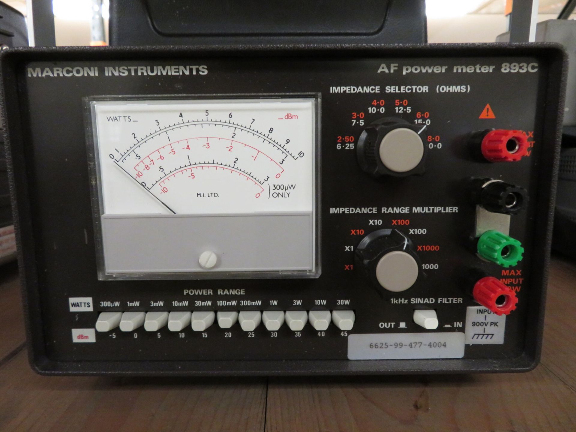 Marconi AF power meter 893C - Image 2 of 2